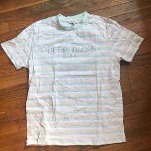 ASAP Rocky x Guess Cotton Candy Stripped Shirt